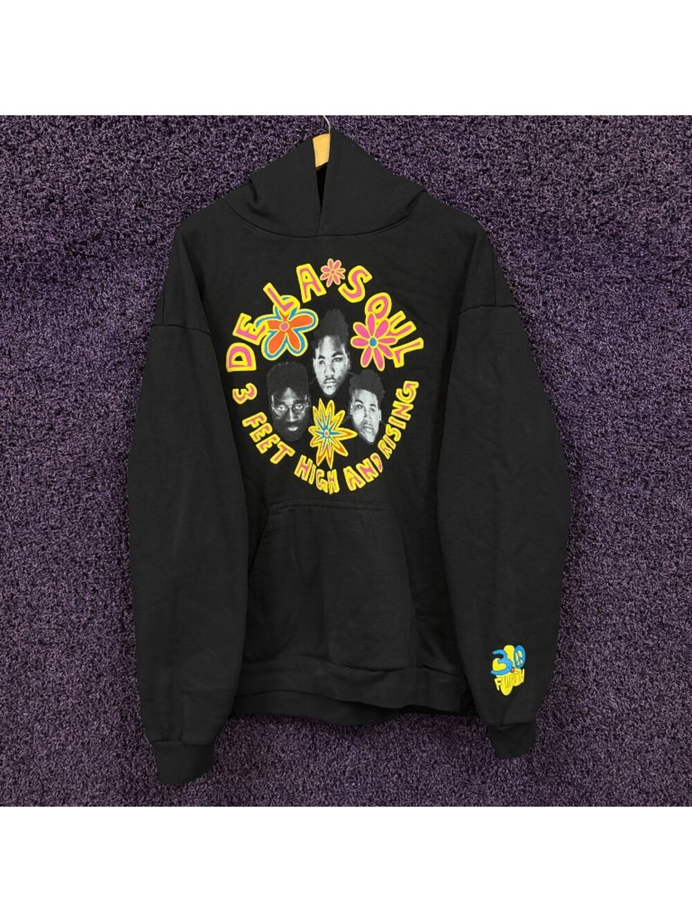 De La Soul High and Rising Flower Hoodie Size 2XL